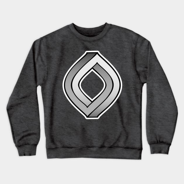 Cosmic Oval Loop Crewneck Sweatshirt by AlterAspect